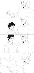 adorable age_difference aged_up bara big_ass black_hair daddy dilf doggy_style father father_and_son gay gay_sex incest looking_pleasured male male/male male_only moaning muscular_ass muscular_male older_male original_artwork original_characters panels plain_background pleasure_face pocket_t9 size_difference small_dom_big_sub son son_dom_father_sub son_fucking_dad son_penetrating_father transition yaoi younger_dom_older_sub younger_male younger_penetrating_older