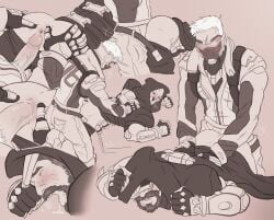 2boys anal anal_sex anus gay jayla_comics male male/male male_only male_penetrated male_penetrating male_penetrating_male overwatch overwatch_2 penis reaper soldier_76