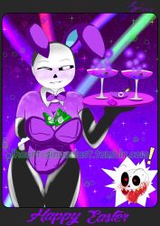 2d awooga bunny_ears bunnysuit cash cash_in_cleavage color ectobody heart_eyes implied_prostitution lheart-sinnerlust money money_between_breasts money_in_cleavage money_under_clothes playboy_bunny playboy_outfit purple_body rule_63 sans sans_au sanscest serving serving_drink serving_tray tongue_out underfell underfell_sans underlust underlust_sans undertale undertale_(series) undertale_au waitress winking winking_at_viewer