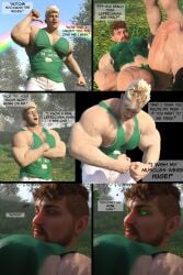 3d abs biceps gay leprechaun magic male male_focus male_only muscgrowth3d muscle muscle_growth muscles muscular muscular_arms muscular_ass muscular_back muscular_legs muscular_male muscular_thighs nipples no_visible_genitalia pecs saint_patricks_day veins