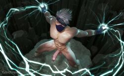 biceps big_chest big_pecs boner bulging_biceps covered_face erect_penis erection hard_on hatake_kakashi huge_chest huge_pecs lightning looking_at_viewer male male_only muscles muscular muscular_male naruto naruto_shippuden ninja pecs posing smooth_chest smooth_skin spread_legs thick_thighs veiny_penis ydendraws