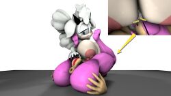 3d 3d_(artwork) 3d_model amy_rose anthro anus areola arrow_sign ass big_breasts big_butt bodily_fluids bovid breasts caprine cutaway digital_media_(artwork) duo eulipotyphlan female female/female fur genital_fluids genitals green_eyes grin half-closed_eyes hand_on_butt hedgehog hi_res horn huge_breasts idw_comics idw_publishing kabalmystic lanolin_the_sheep lanolin_the_sheep_(kabalmystic) legs_up lying mammal mobian mobian_(species) mobian_sheep multicolored_body narrowed_eyes nude on_back on_ground onomatopoeia pink_areola pink_body potatermino_(artist) pussy pussy_juice raised_leg sega sheep simple_background smile sniffing sonic_(series) sonic_the_hedgehog_(comics) sonic_the_hedgehog_(idw) sonic_the_hedgehog_(series) sound_effects tan_body text two_tone_body white_background white_body white_fur white_wool wool_(fur)