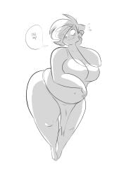 1girls bbw big_breasts blush chubby fat ghost_girl ghoul_school herny ill_fitting_clothing legs phantasma_phantom scooby-doo_and_the_ghoul_school thick_thighs