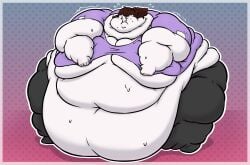 1girls bbw fat flabby_arms huge_ass huge_belly huge_breasts immobile jaiden jaiden_animations love_handles morbidly_obese ssbbw sweat vhite9 wide_hips