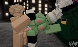 1boy1girl 3d city cum cum_inside footwear hexiewexie leg_grab leg_up roblox robloxian self_upload sex tagme thighhighs vaginal_penetration zombie_girl