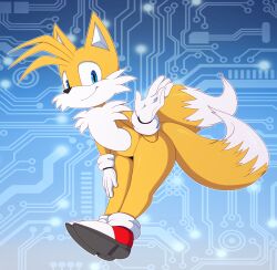 bigdon1992 blue_eyes fox male male_only miles_prower sega solo solo_male sonic_(series) sonic_the_hedgehog_(series) tails tails_the_fox yellow_body yellow_skin