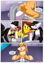 anthro bbmbbf bugs_bunny comic lola_bunny looney_tunes palcomix penelope_pussycat the_looney_tunes_show tina_russo warner_brothers what_goes_on_in_the_girls'_locker_room_(comic)