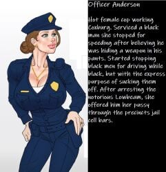 1girls brown_hair character_sheet coxville_stories female john_persons officer_anderson police police_uniform policewoman solo theofficialpit