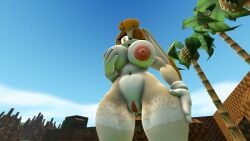 3d 3d_(artwork) female_only huge_breasts nude_female sega sfm silverade55 sonic_(series) sonic_the_hedgehog_(series) source_filmmaker vanilla_the_rabbit