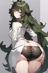 ai_generated hiyajou_maho huge_ass lab_coat large_ass self_upload steins;gate steins;gate_0