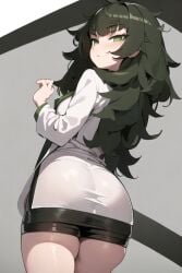 ai_generated hiyajou_maho huge_ass lab_coat large_ass self_upload steins;gate steins;gate_0