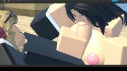 1boy 1girls 3d agent_(rolve) animated arsenal_(rolve) big_breasts blowjob blueboxrobloxb1 no_sound pinkishpinkas roblox roblox_game robloxian rolve tagme typical_colors_2 video