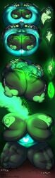 2023 abs absurd_res anthro areola arthropod belly big_belly big_breasts black_body breasts breath_powers changeling colored_fire cutie_mark elemental_manipulation equid equine fire fire_breathing fire_manipulation friendship_is_magic fur glowing green_areola green_fire green_nipples green_theme hasbro heart heart_areola heart_nipples hi_res horn huge_breasts hyper hyper_breasts male mammal muscular muscular_anthro muscular_male my_little_pony neon_green nipples omny87 queen_chrysalis_(mlp) shining_armor_(mlp) stripes unicorn url vore white_body white_fur