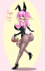 anthro audino big_lips bimbo bimbo_lips bimboaudino bimbofication bimbovaporeon bunnysuit dick_sucking_lips female female_only fishnets gloves heal_slut healslut high_heels huge_ass huge_breasts long_gloves navel pokémon_(species) pokemon revealing_clothes shiny_clothes thick_lips thick_thighs tight_clothing wide_hips