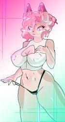 big_breasts black_panties crispytyph glasses hazel_(typh) typh waist