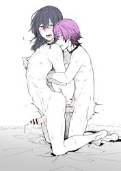 2boys censored kneeling nude penis pink_hair sex wet wolfey_b yaoi