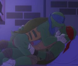 bluesnoes brothers gay gay_incest in_bed incest kiss kissing leo leonardo leonardo_(tmnt) nickelodeon raph raphael raphael_(tmnt) teenage_mutant_ninja_turtles teenage_mutant_ninja_turtles_(2012) tmnt tmnt_2012 yaoi