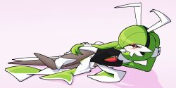 ambiguous_gender bunny_costume bunny_ears bunny_tail bunnysuit dress gardevoir generation_3_pokemon lying lying_on_side pantyhose pokemon pokemon_(species) pokephilia tights youdelightful