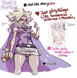 dark-skinned_female dark_skin genderswap_(mtf) miniskirt panties pantyshot print_panties rule_63 thick_thighs upskirt yami_marik yu-gi-oh!