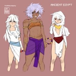 dark-skinned_female dark_skin genderswap_(mtf) rule_63 ryou_bakura thief_king_bakura touzokuou_bakura yami_bakura yu-gi-oh!