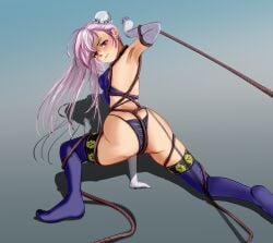 bondage fate/grand_order fate_(series) female miyamoto_musashi_(fate) miyamoto_musashi_(swimsuit_berserker) miyamoto_musashi_(swimsuit_berserker)_(third_ascension)_(fate)