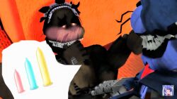 condom cuntboy five_nights_at_freddy's five_nights_at_freddy's_4 gay male/cuntboy male/male male_only nightmare_bonnie nightmare_freddy nyangyangblue yaoi