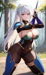 ai_generated arms ass breasts breasts breasts eyes face female full_body hair humanoid legs limbs long_hair stable_diffusion