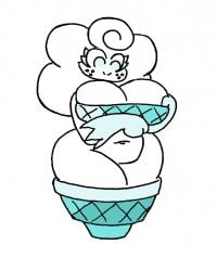 1girls chubby commission cornett_the_vanillite female female_only freckles generation_5_pokemon huge_breasts ice_cream ice_cream_cone nintendo pokémon_(species) pokemon thick_thighs vanillite