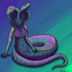 breasts female genitals hi_res humanoid nude pussy reptile scalie snake solo thehatredburrito yuan-ti_abomination