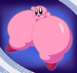 absurd_res ambiguous_gender blush blush_stickers cyandrive98 hi_res huge_thighs hyper hyper_thighs kirby kirby_(series) looking_at_viewer nintendo not_furry nude open_mouth pink_body solo thick_thighs waddling_head