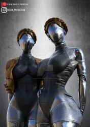 2girls 3d android android_girl athletic athletic_female atomic_heart ballerina big_breasts big_thighs breasts bust busty cera_production cleavage curvaceous curvy curvy_figure digital_media_(artwork) faceless faceless_character faceless_female female female_focus fit fit_female focus_entertainment gynoid hips hourglass_figure huge_ass huge_breasts humanoid large_breasts left_(atomic_heart) legs mature mature_female metallic_body mundfish right_(atomic_heart) robot robot_girl robot_humanoid russian soviet soviet_union the_twins_(atomic_heart) thick thick_ass thick_hips thick_legs thick_thighs thighs top_heavy twins upper_body voluptuous waist watermark wide_hips yuri