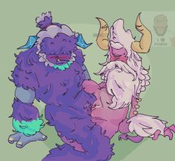 2monsters anthro artist_name artist_upload artist_watermark attmoz attmozisgay beard big_blue_bubble blue_fur blush blush_lines celestial_(my_singing_monsters) closed_eyes cuntboy cuntboy_on_cuntboy cyclops dawn_of_fire enlarged_clitoris fur gay gilf glaishur gradient_body handfetis hidden_eyes horn horns intersex looking_pleasured male male/male male_only monster mullet multicolored_fur mustache my_singing_monsters my_singing_monsters:_dawn_of_fire old_man pink_body pink_fur ponytail purple_body purple_fur pussy scissoring self-upload spikes watermark