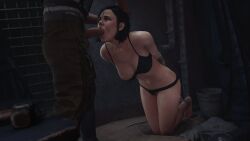 3d athazel bondage bound british british_female call_of_duty call_of_duty_black_ops_cold_war camisole clothing defeated face_fucking fellatio female hands_tied hands_tied_behind_back helen_park_(cod) interrogation lingerie male one_breast_out oral oral_rape panties panties_aside penis pleasuring_the_enemy rape restrained russian sfm short_hair tied_up top_pulled_down