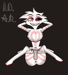 1boy angel_dust angel_dust_(hazbin_hotel) anus arachnid arthropod b.d.a.r. fluffy fluffy_chest genitals hazbin_hotel hi_res humanoid male male_only penis solo spider