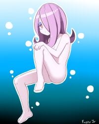 1girls barefoot completely_nude completely_nude_female expressionless female female_only full_body fuppy-jr little_witch_academia long_hair looking_at_viewer naked naked_female nude nude_female solo solo_female sucy_manbavaran