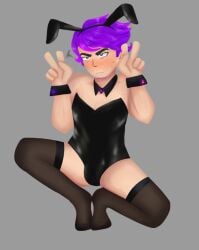 bulge_through_clothing bunny_boy bunnysuit kfadlike mashup_tournaments purple_hair third_world_tournament youtube youtube_hispanic