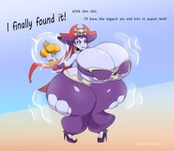 1girls ass_expansion big_breasts breast_expansion breasts expansion female hourglass_expansion huge_ass huge_breasts jim_bazooka pirate risky_boots sequence shantae smooth_skin thick_thighs wide_hips