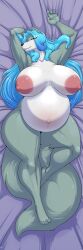 anthro armpits big_breasts breasts female furry harriet_(harry_amoros) huge_breasts nightfaux pregnant thick_thighs wide_hips