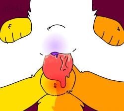 1boy animated animation_meme_community anthro bodily_fluids boob_(kittydogcrystal) crystal_(kittydogcrystal) female female_on_top furry grabbing kittydogcrystal knot male/female precum pussy_juice reverse_cowgirl_position tagme tail thigh_grab vaginal_penetration video white_fur yellow_fur