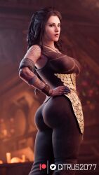 1girls 3d alternate_version_available arm_tattoo ass big_ass big_breasts bikini brown_hair citrus2077 cleavage clothed clothing female female_only finger_tattoo freya_(god_of_war) god_of_war god_of_war_ragnarok hand_tattoo large_breasts mature_female milf mother necklace norse_mythology santa_monica_studio solo solo_female sony_corporation sony_interactive_entertainment tattoo vanir_(norse_mythology)