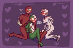 1girls 2boys bondage countryhumans countryhumans_girl fascist_italy_(countryhumans) japanese_empire_(countryhumans) nazi_germany_(countryhumans) nudity skin third_reich_(countryhumans) white