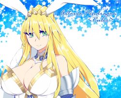 artoria_pendragon artoria_pendragon_(swimsuit_ruler) artoria_pendragon_(swimsuit_ruler)_(third_ascension)_(fate) blonde_hair breasts fate/grand_order fate_(series)