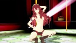 1girls 3d alternate_color alternate_hair_color blackoin breasts corruption dancing evil_grin evil_smile female female_only fire_emblem fire_emblem_awakening fire_emblem_engage grin long_hair looking_at_viewer lucina_(fire_emblem) medium_breasts nintendo nipples panties pole pole_dancing red_eyes red_hair red_panties smile smug solo stripper stripper_pole symbol-shaped_pupils tiara topless underwear