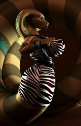 1girls anthro anthroanim bimbo cobra female jamila_queen_cobra scalie snake snake_girl tagme