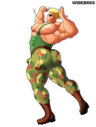 abs biceps big_ass gay guile male male_focus male_only muscle muscles muscular muscular_arms muscular_ass muscular_back muscular_legs muscular_male muscular_thighs nipples pecs street_fighter thick_thighs veins widebros