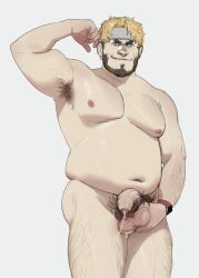 armpit_hair balls barry_goodman bear beard big_balls chubby_male facial_hair fire_emblem flexing hairy_male holding_balls incubear male male_only megami_tensei muscles nintendo nude overweight penis precum solo solo_male tokyo_mirage_sessions_#fe