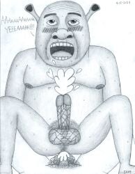 2023 2boys blush cum cum_in_ass dreamworks eyes_rolling_back gay gay_sex gigantic_penis non-human nonheaded penis poor_quality poorly_drawn sex shrek shrek_(series) toony what wtf