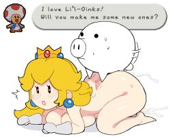 li'l oink from mario (series) by anonymous artist