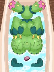 anus arched_back ass ass_focus back bath bathing big_ass bubbles cactus cactus_humanoid claws clenched_feet donut_anus fading_text feet_up female female_focus female_only flower foam gravity_breaker green_body green_skin hands_on_ass humanoid in_bath love_ball maractus nintendo on_stomach partially_submerged plant plant_girl plant_humanoid pokémon_(species) pokemon presenting_anus presenting_pussy puffy_pussy pussy shiny shiny_skin text thorns vagina wanting_sex water_drop wet writing_on_ass writing_on_body writing_text