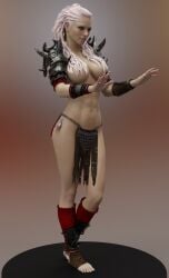 3d 3d_(artwork) armor big_breasts breasts breasts celebrity daz3d daz_studio fantasy katheryn_winnick legs pin3d viking vikings